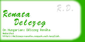 renata delczeg business card